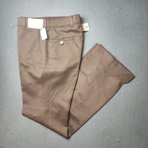 Vintage Montgomery Ward Pants Mens 32x32 Brown Action Pants 100% Polyester 80s